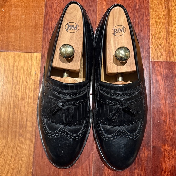 Bostonian Other - Men's Bostonian Leather Tassel Black Loafer Dress Shoes Slip on  10.5 Shoe Trees